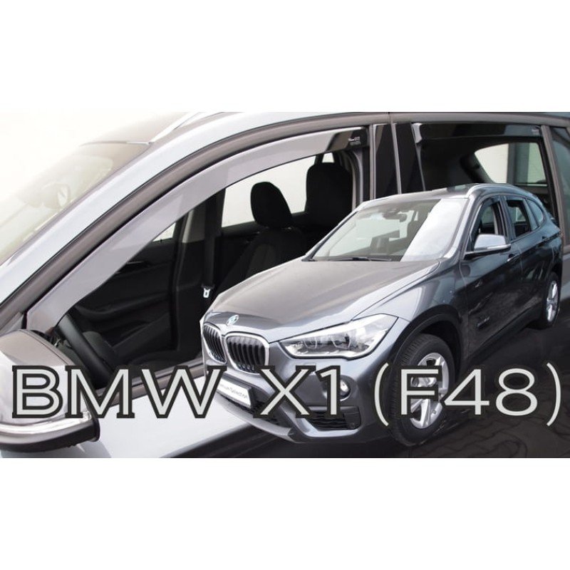 Ανεμοθραύστες BMW X1 F48 5d (2015-2022) - 4 τμχ. εμπρός και πίσω, Heko