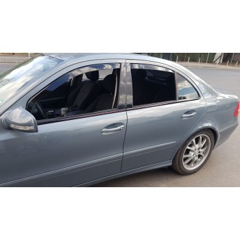 Ανεμοθραύστες Mercedes E-Class W211 (2002-2009) sedan - 4 τμχ. εμπρός και πίσω, Heko