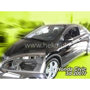 Ανεμοθραύστες Honda Civic VIII (2006-2012) 5 πορτο - 4 τμχ. εμπρός και πίσω, Heko Ανεμοθραύστες Honda Civic VIII (2006-2012) 5 πορτο - 4 τμχ. εμπρός και πίσω, Heko