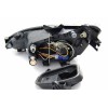 Φανάρια εμπρός Peugeot 206 angel eyes - χρωμίου με led , με λάμπες (Η1) - σετ 2τμχ.
