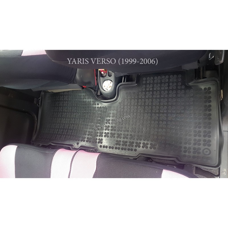 Λαστιχένια πατάκια TOYOTA Verso S (2010-2017) / Yaris Verso (1999-2006) - τύπου σκαφάκι - 3τμχ., Rezaw Plast