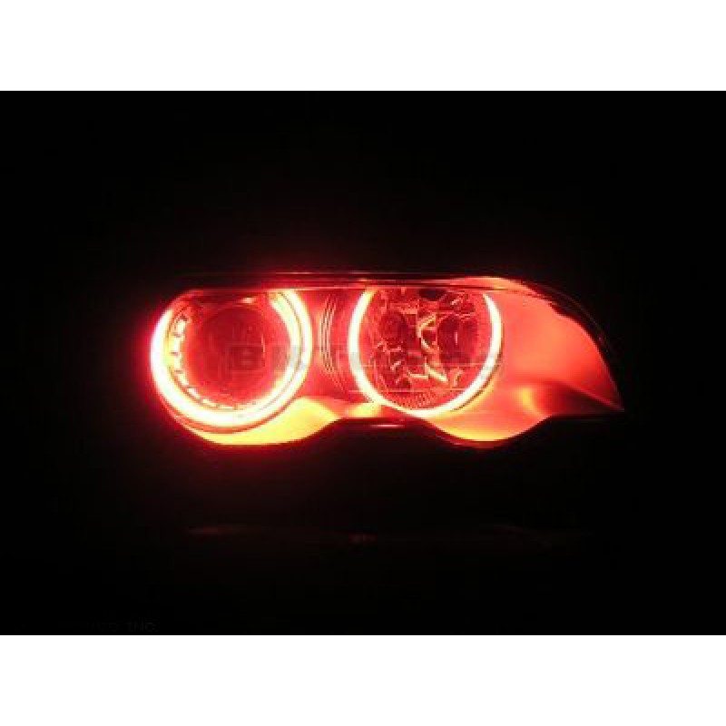 Δαχτυλίδια BMW E46 coupe (1998-2003) / BMW E46 Sedan, Combi (1998-2005) angel eyes - κόκκινο χρώμα