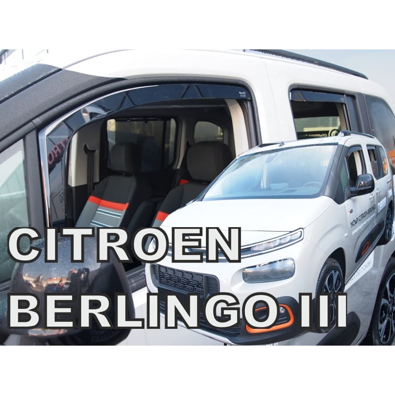 Ανεμοθραύστες OPEL Combo E 5d / CITROEN Berlingo / PEUGEOT Rifter / TOYOTA ProAce City (2018+) - 4 τμχ. εμπρός και πίσω, Heko