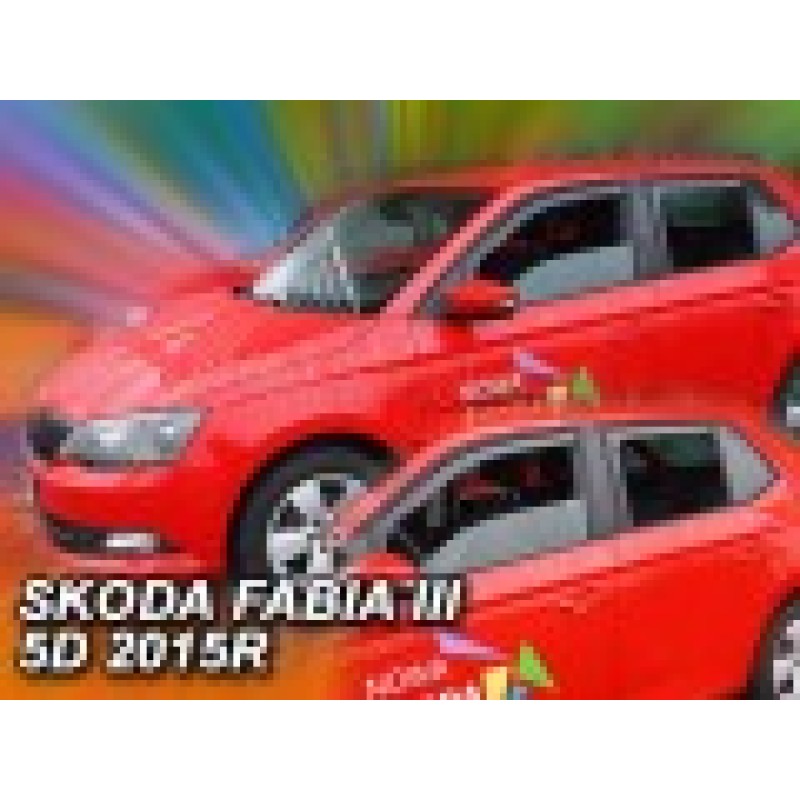 Ανεμοθραύστες Skoda Fabia (2014-2022) 5 πορτο , combi- 4 τμχ εμπρός και πίσω (μακριοί), Heko