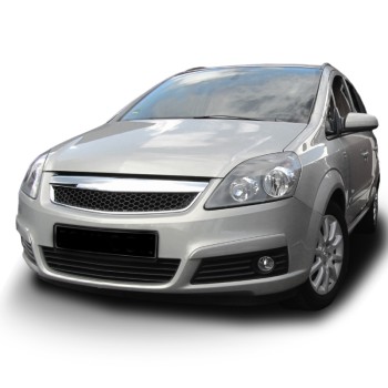 Μάσκα Opel Zafira B (2005-2008) - κυψελωτή με πλαίσιο χρωμίου, χωρίς σήμα