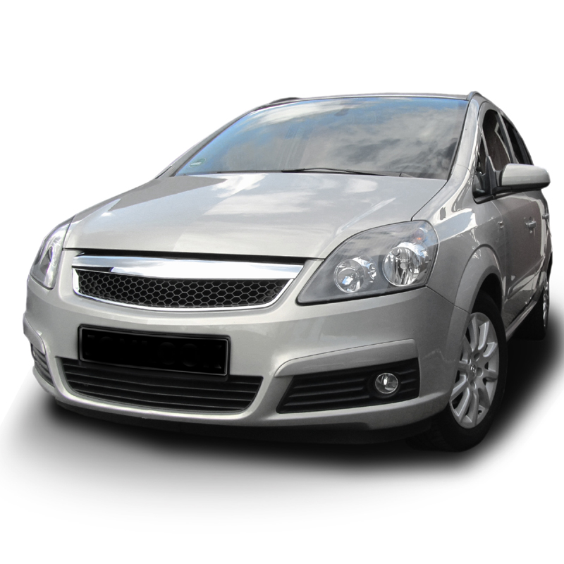 Μάσκα Opel Zafira B (2005-2008) - κυψελωτή με πλαίσιο χρωμίου, χωρίς σήμα