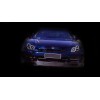 Φανάρια εμπρός Honda Prelude (1997-2001) angel eyes - μαύρα , με λάμπες (Η1) - σετ 2τμχ.
