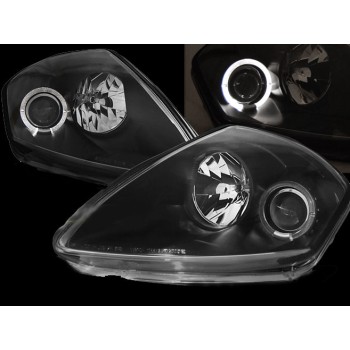 Φανάρια εμπρός Mitsubishi Eclipse (2000-2005) angel eyes - black , με λάμπες (Η1) - σετ 2τμχ. Φανάρια εμπρός Mitsubishi Eclipse (2000-2005) angel eyes - black , με λάμπες (Η1) - σετ 2τμχ.