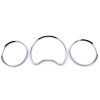 Δαχτυλίδια καντράν Mercedes W202 (1996-2001) / W208 CLK (1997-2002) / W210 (1995-1999) - ασημένια