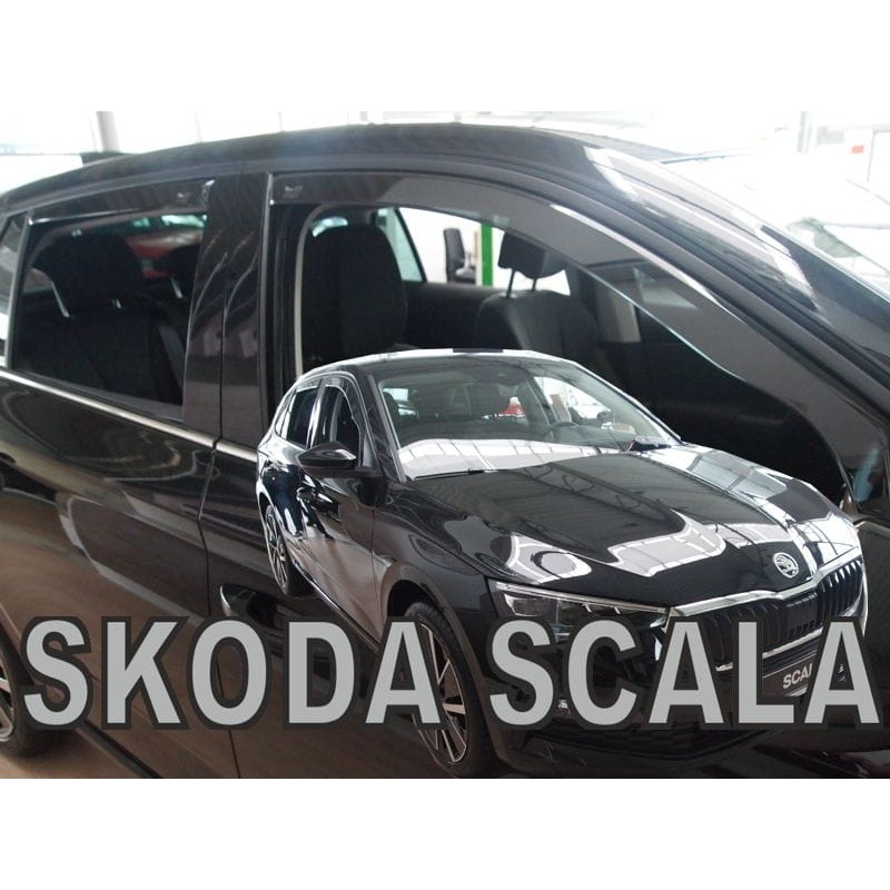 Ανεμοθραύστες Skoda SCALA 5D (2019+) - 4 τμχ εμπρός και πίσω, Heko
