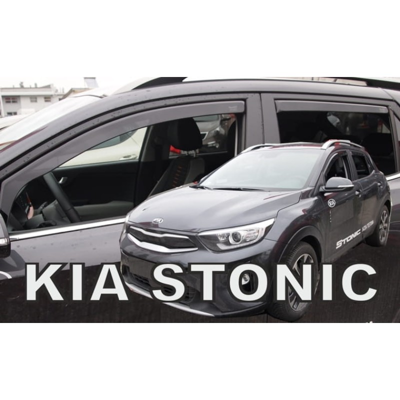 Ανεμοθραύστες KIA STONIC (2017+) 5 πορτο - 4 τμχ. εμπρός και πίσω, Heko