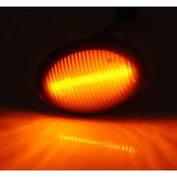 Led φλας FIAT 500 (2007+) / FORD KA (2008+) / LANCIA YPSILON - smoke - σετ 2τμχ.
