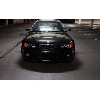 Δαχτυλίδια BMW E46 με προτζέκτορα και στις δύο σκάλες sedan, combi (1998-2005) / E46 coupe (1998-2003) angel eyes - U-Design με δύο χρώματα