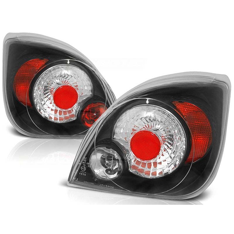 Πίσω φανάρια led Ford Fiesta 4/5D (1996-2002) - μαύρα - σετ 2τμχ.