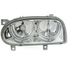 Φανάρια εμπρός Vw Golf 3 - chrome , με λάμπες (Η1) - σετ 2τμχ.