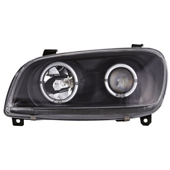 Φανάρια εμπρός Toyota Rav 4 (1994-2000) angel eyes - μαύρα , με λάμπες (Η1) - σετ 2τμχ. Φανάρια εμπρός Toyota Rav 4 (1994-2000) angel eyes - μαύρα , με λάμπες (Η1) - σετ 2τμχ.