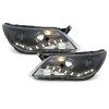 Φανάρια εμπρός Vw Tiguan (2007-2011) led , black , με λάμπες (Η1) - σετ 2τμχ.