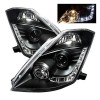 Φανάρια εμπρός Nissan 350Z (2003-2005) led , με λάμπες (Η1) - σετ 2τμχ.