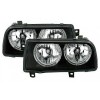 Φανάρια εμπρός Vw Vento (1991-1998) angel eyes - μαύρα , χωρίς λάμπες (Η7) - σετ 2τμχ.