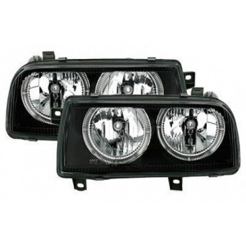 Φανάρια εμπρός Vw Vento (1991-1998) angel eyes - μαύρα , χωρίς λάμπες (Η7) - σετ 2τμχ. Φανάρια εμπρός Vw Vento (1991-1998) angel eyes - μαύρα , χωρίς λάμπες (Η7) - σετ 2τμχ.