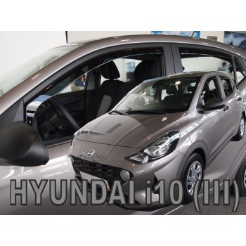 Ανεμοθραύστες HYUNDAI I10 5D (2019+) - 4 τμχ. εμπρός και πίσω, Heko