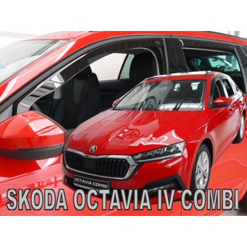 Ανεμοθραύστες SKODA OCTAVIA IV (2020+) Combi - 4 τμχ. εμπρός και πίσω, Heko