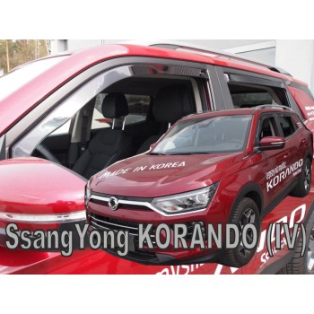 Ανεμοθραύστες SSANGYONG KORANDO IV (2019+) - 4 τμχ. εμπρός και πίσω, Heko