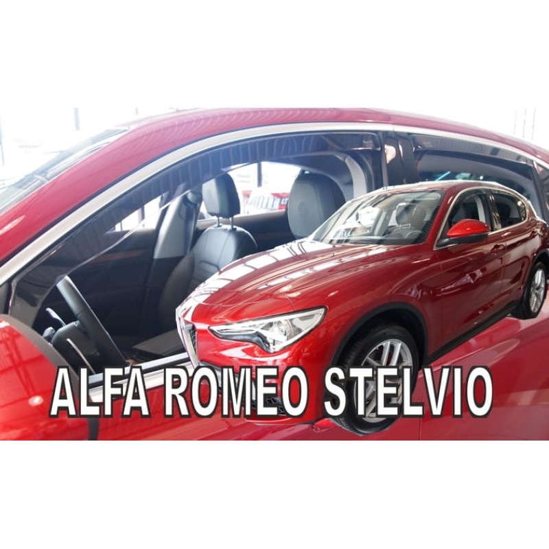 Ανεμοθραύστες Alfa Romeo Stelvio (2017+) - 4 τμχ. εμπρός και πίσω, Heko