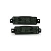 Φλας προφυλακτήρα BMW E30 (1983-1990) limousine / touring / coupe / cabrio - μαύρο χρωμίου - σετ 2τμχ.