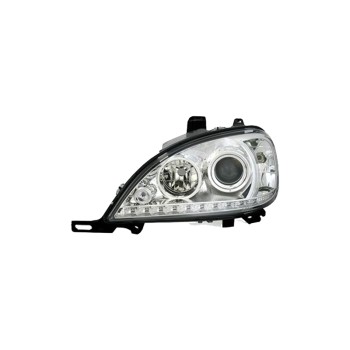 Φανάρια εμπρός Mercedes ML W163 (2002-2005) led , με λάμπες (Η1) - σετ 2τμχ.