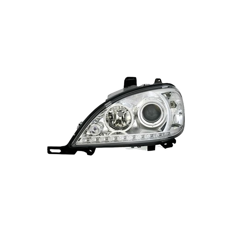 Φανάρια εμπρός Mercedes ML W163 (2002-2005) led , με λάμπες (Η1) - σετ 2τμχ.