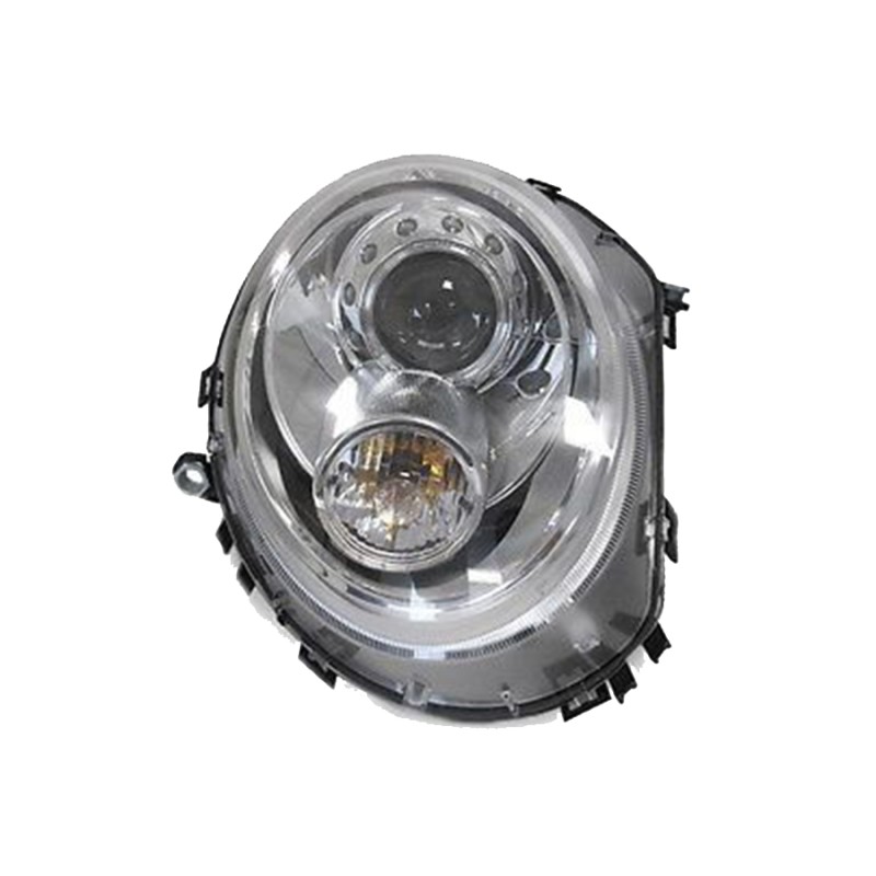 Φανάρια εμπρός Mini cooper (2006-2010) angel eyes - χρωμίου , με λάμπες (Η1) - σετ 2τμχ.