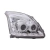 Φανάρια εμπρός Toyota Land Cruiser 120 (2003-2009) led / angel eyes - chrome , με λάμπες (Η1) - σετ 2τμχ.