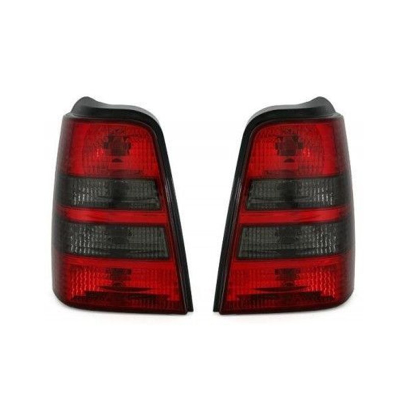 Πίσω φανάρια Vw Golf III combi - μαύρα chrome - σετ 2τμχ.