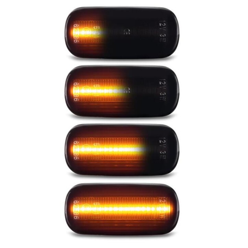 Led φλας φτερού Audi A2, A3 (1996-2003), A4 (1999-2001), A6 (1997-2003), A8 (1996-2002), TT (1998-2006)Side Marke - φιμέ με τρεχούμενο φλας - σετ 2τμχ.