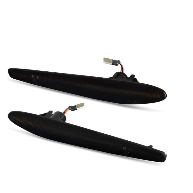 Led φλας φτερού Alfa Romeo 159 / Brera (2006+) / Spider (2006+) / Lancia Delta / Ypsilon - φιμέ με τρεχούμενο φλας - σετ 2τμχ.