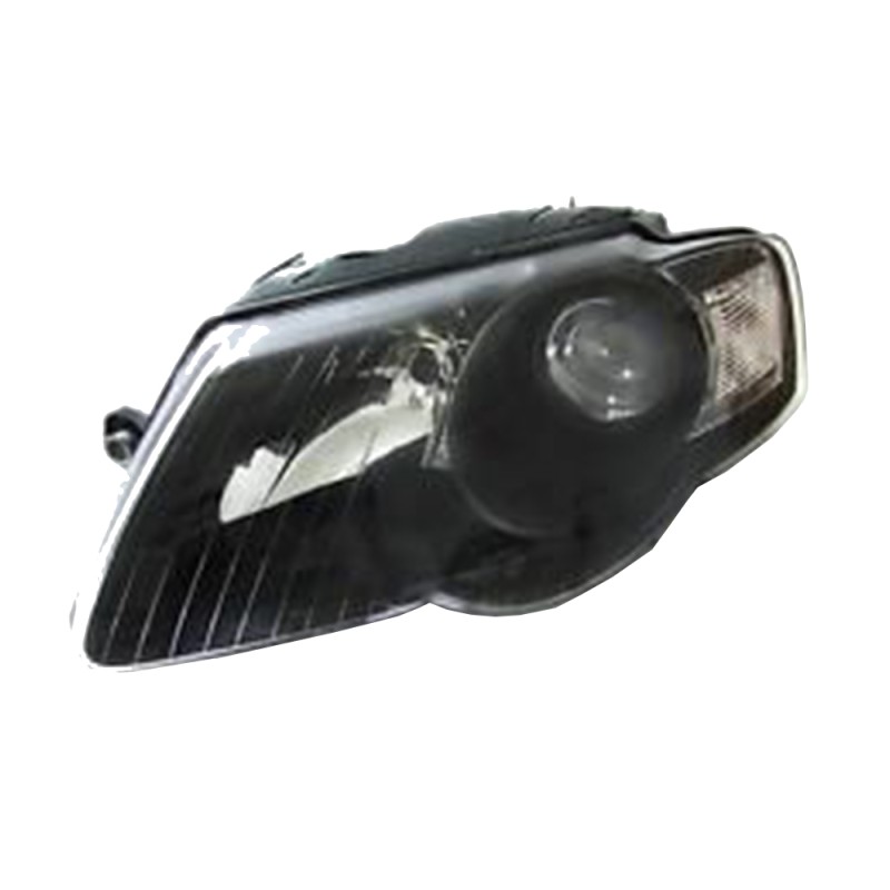 Φανάρια εμπρός Vw Passat B6 (2005-2010) - μαύρα , χωρίς λάμπες (Η7) - σετ 2τμχ.