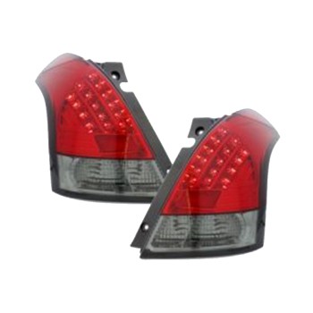 Πίσω φανάρια led Suzuki Swift (2005-2010) - chrome - σετ 2τμχ.