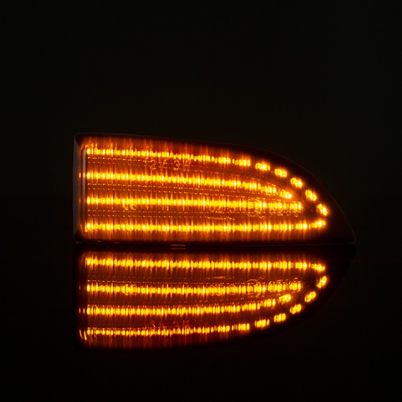 Τρεχούμενα led φλας για καθρέφτες για Renault Scenic (2009-2015), Megance (2008-2015), Fluence, Latitude, Safrane (2009-2015) - φιμέ με τρεχούμενο φλας - σετ 2τμχ.