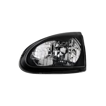 Φανάρια εμπρός Honda CRX DEL SOL (1993-1997) - μαύρα , χωρίς λάμπες (Η4) - σετ 2τμχ.