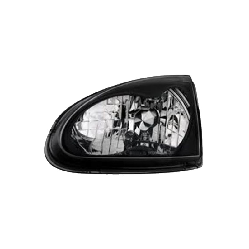 Φανάρια εμπρός Honda CRX DEL SOL (1993-1997) - μαύρα , χωρίς λάμπες (Η4) - σετ 2τμχ.