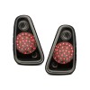 Πίσω φανάρια led Mini (2002-004) - μαύρα - σετ 2τμχ.