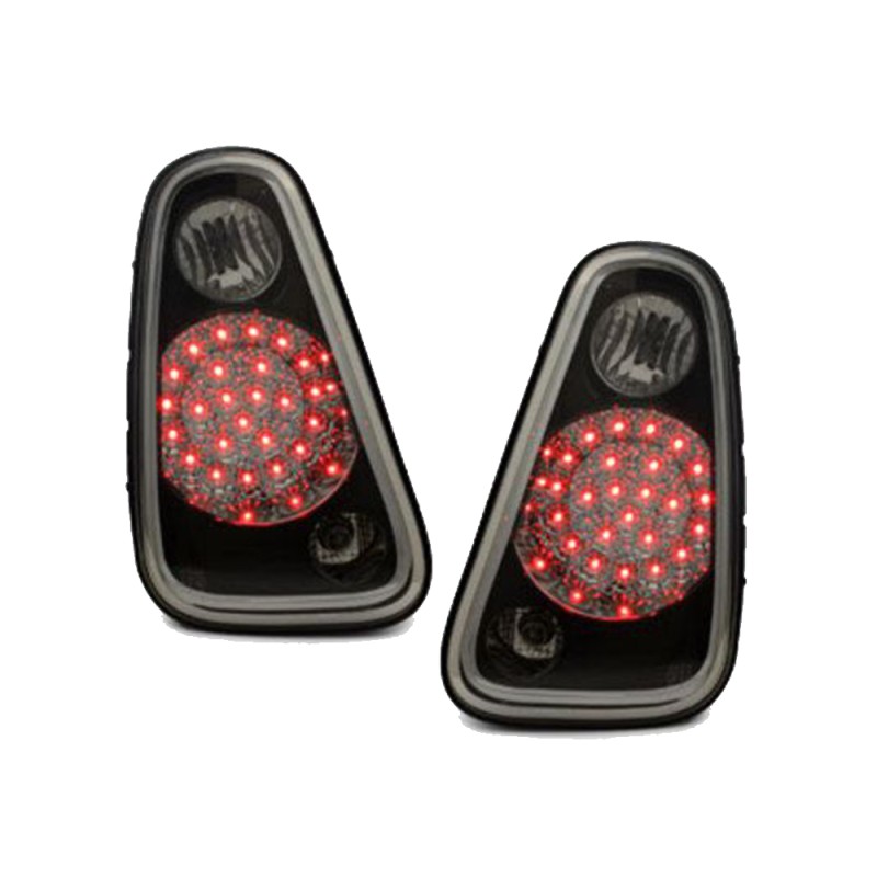 Πίσω φανάρια led Mini (2002-004) - μαύρα - σετ 2τμχ.