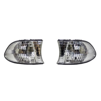 Φλας φαναριού BMW E38 (1998-2001) chrome - σετ 2τμχ.