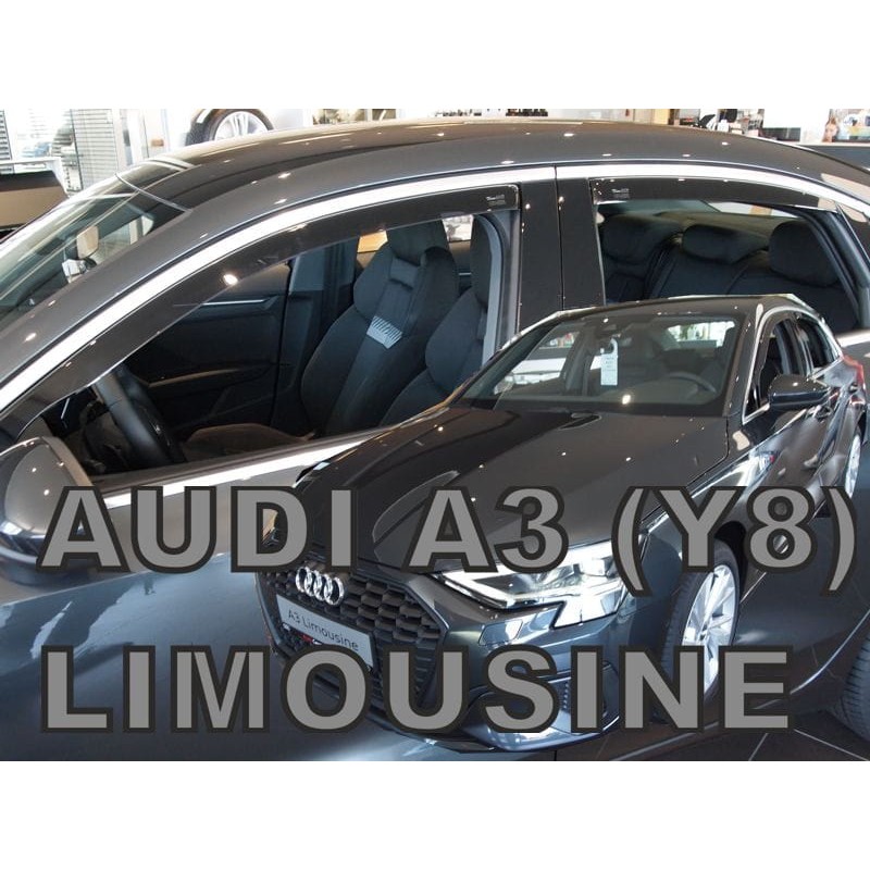 Ανεμοθραύστες Audi A3 sedan (2020+) - 4 τμχ. εμπρός και πίσω, Heko