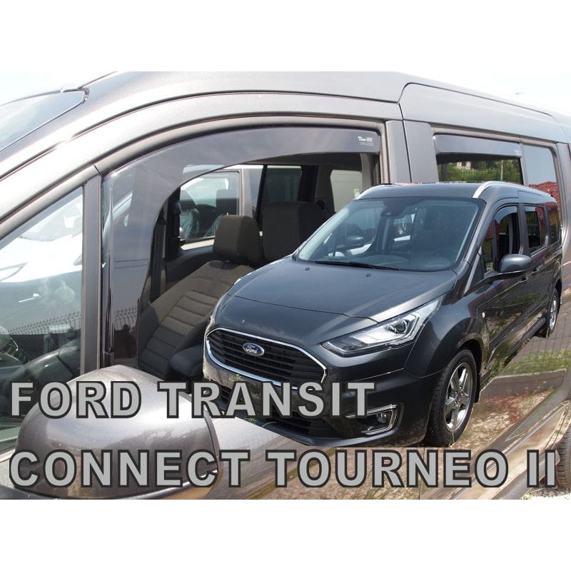 Ανεμοθραύστες Ford Transit Connect / Tourneo II 5D (2013-2022) - 4 τμχ. εμπρός και πίσω, Heko