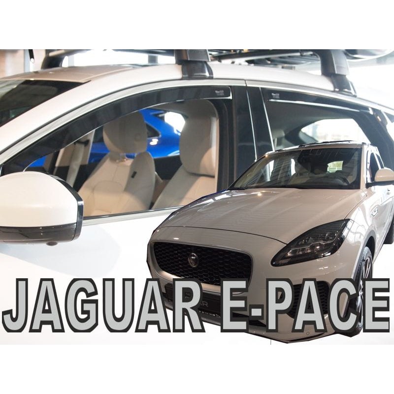 Ανεμοθραύστες Jaguar E-PACE 5D (2017-2024) - 4 τμχ. εμπρός και πίσω, Heko