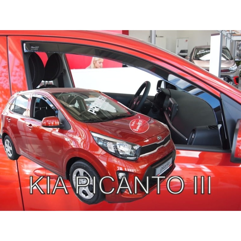 Ανεμοθραύστες Kia Picanto III 5D (2017+) - 2 τμχ. εμπρός, Heko