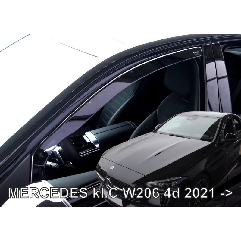 Ανεμοθραύστες Mercedes C W206 4D (2021+) - 2 τμχ. εμπρός, Heko