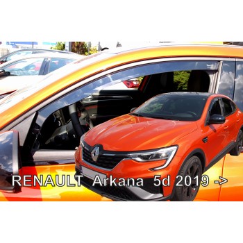 Ανεμοθραύστες Renault Arkana 5D (2019+) - 2 τμχ. εμπρός, Heko